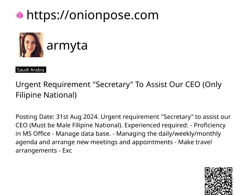 urgent-requirement-secretary-to-assist-our-ceo-only-filipine-national