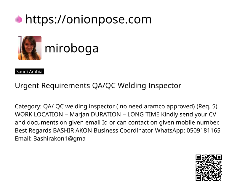 urgent-requirements-qaqc-welding-inspector