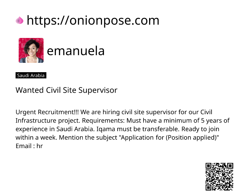 wanted-civil-site-supervisor