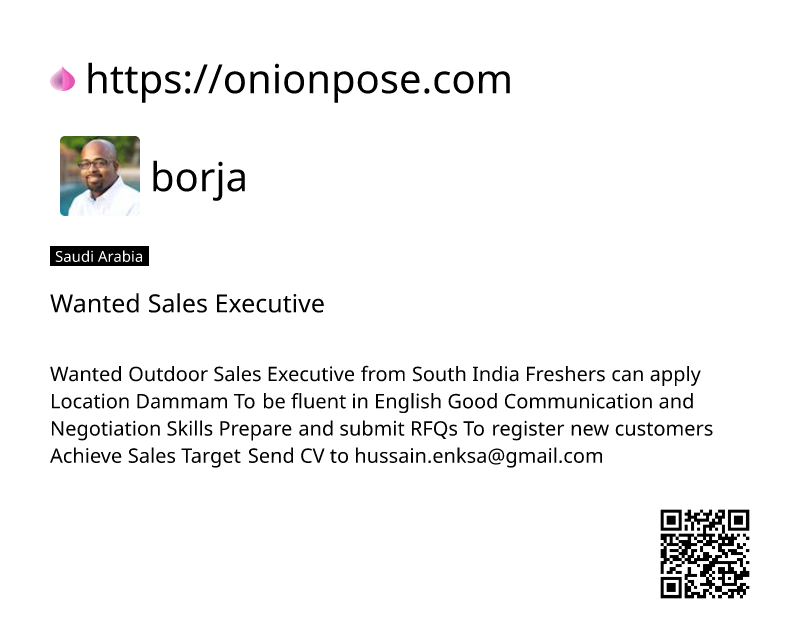 wanted-sales-executive