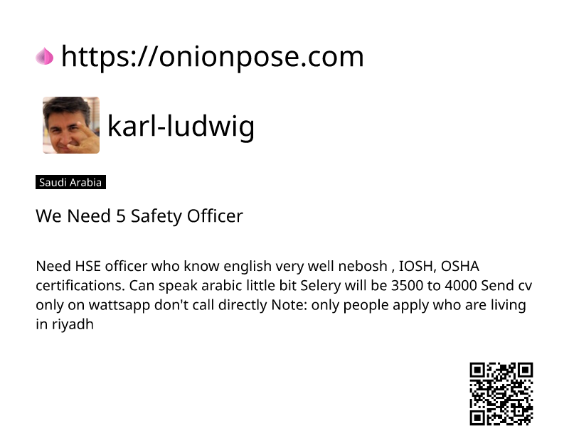 we-need-5-safety-officer