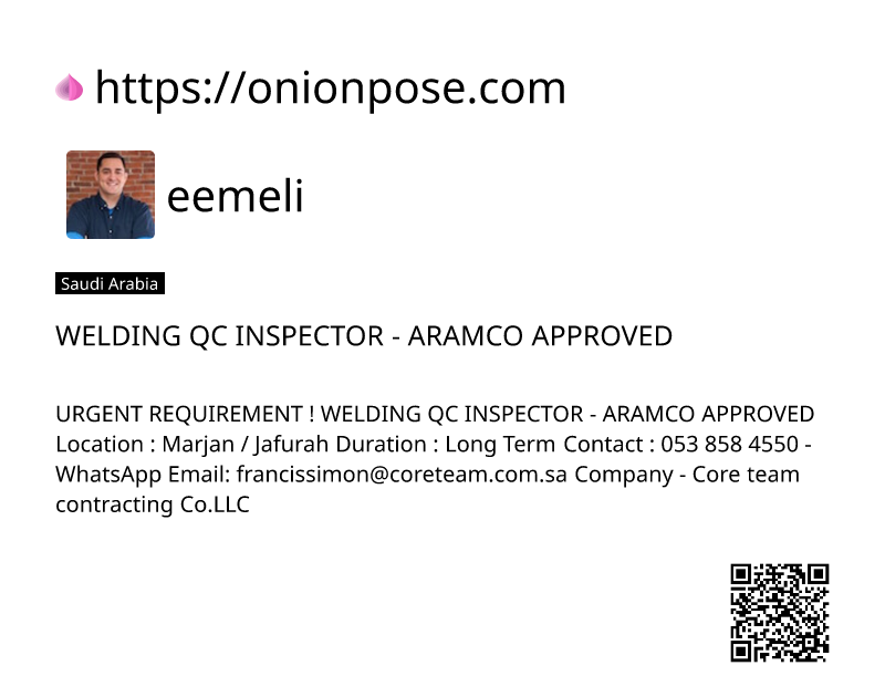 welding-qc-inspector-aramco-approved